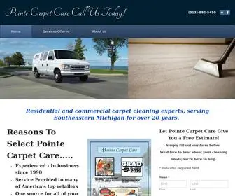 Pointecarpetcare.com(Pointe Carpet Care Call Us Today) Screenshot