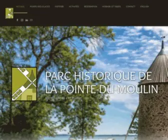 Pointedumoulin.com(Parc Historique de la Pointe) Screenshot