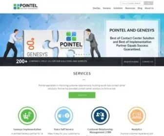 Pointel.com(Contact Center Solutions and Services) Screenshot