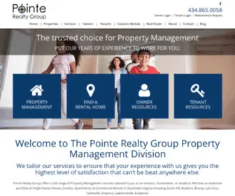 Pointerentals.com(South Hill Property Management and Property Managers) Screenshot