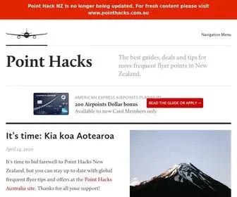 Pointhacks.co.nz(Point Hacks NZ) Screenshot