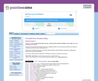 Pointlesssites.com(Fun Things To Do When You're Bored) Screenshot