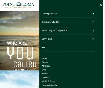 Pointloma.edu(Point Loma Nazarene University) Screenshot