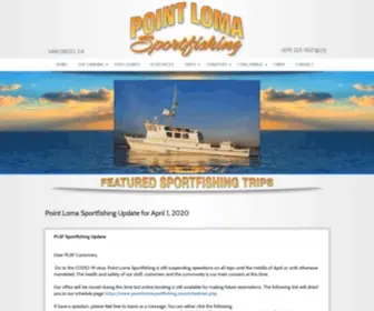 Pointlomasportfishing.com(Point Loma Sportfishing) Screenshot