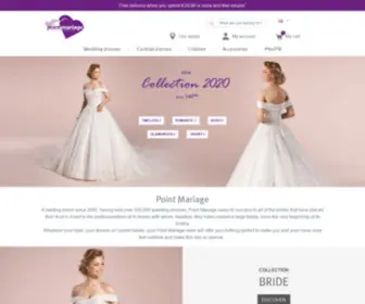 Pointmariage.com(Robe de mariée et costume de mariage pour la mariée et le marié) Screenshot