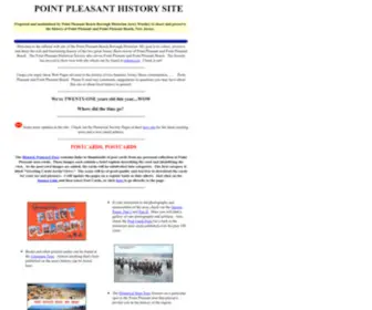 Pointpleasanthistory.com(Point Pleasant Area History Site) Screenshot