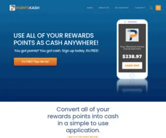 Pointskash.com(Use Your Points As Cash) Screenshot