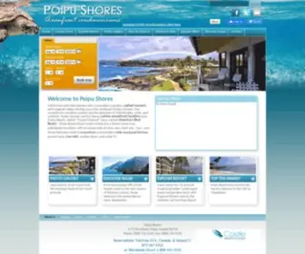 Poipushorescondominiums.com(Poipu Shores) Screenshot