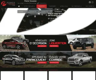 Poirieroccasion.com(Concessionnaire d'autos à Val) Screenshot