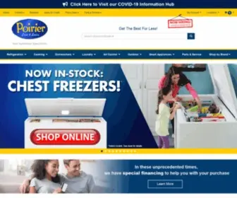 Poiriersales.com(Appliance Sales and Service in Norwood) Screenshot