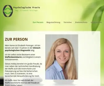 Poisinger.at(Psychologische Praxis Elisabeth Poisinger) Screenshot