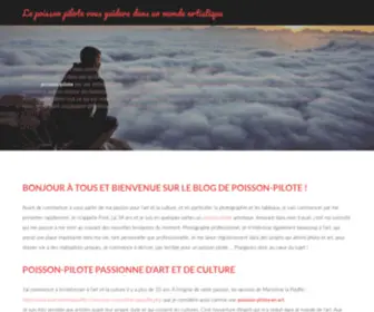 Poissonpilote.com(L'art de l'image vu par un poisson pilote) Screenshot