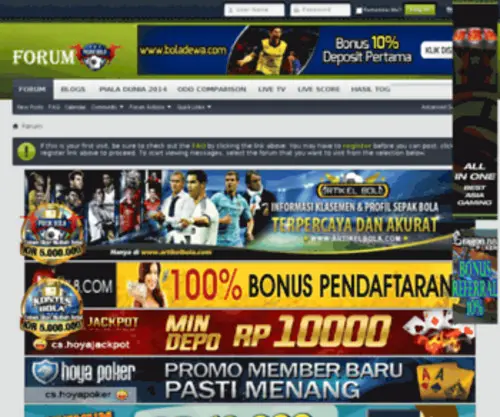 Pojokbola.com(Vbulletin) Screenshot