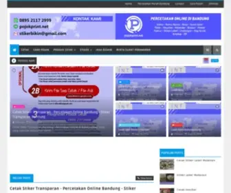 Pojokprint.net(Percetakan Murah Bandung) Screenshot