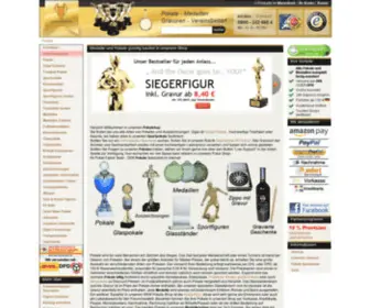 Pokal-Fabrik.de(Medaillen und Gravuren online von) Screenshot