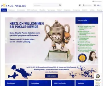 Pokale-NRW.de(Pokale, Medaillen, Sportpreise, Ehrenpreise mit Gravur von Pokale-NRW) Screenshot