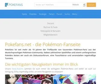 Pokefans.net(Die Pokémon) Screenshot