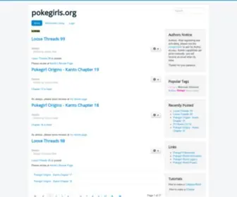 Pokegirls.org(A melange of universes spawned from MetroAnime's core concept) Screenshot