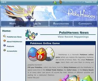 Pokeheroes.com(PokéHeroes) Screenshot