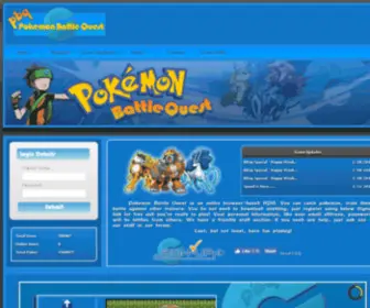 Pokemonbattlequest.net(Pokemon Battle Quest) Screenshot