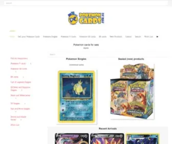 Pokemoncards.com.au(Pokemon cards) Screenshot