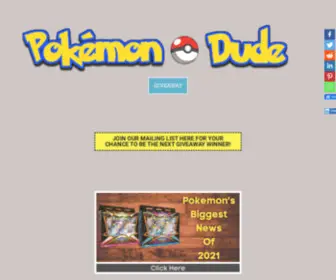 Pokemondude.com(Pokemon Dude) Screenshot