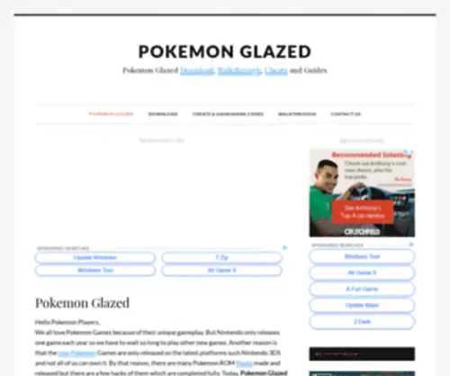 Pokemonglazed.com(Pokemon Glazed Download) Screenshot
