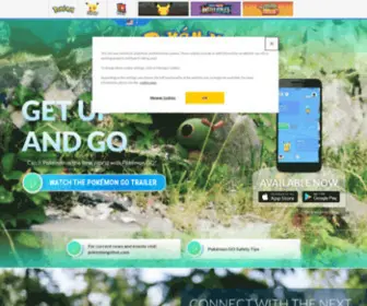 Pokemongo.com(Pokémon) Screenshot