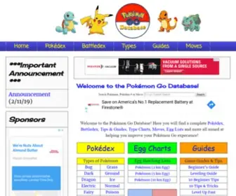Pokemongodb.net(Pokémon) Screenshot
