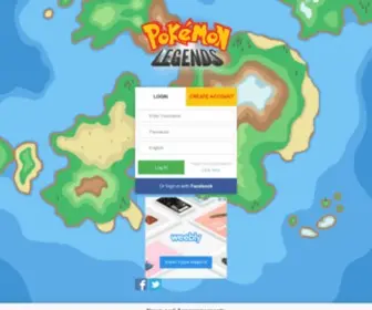 Pokemonlegends.com(Pokémon Legends) Screenshot