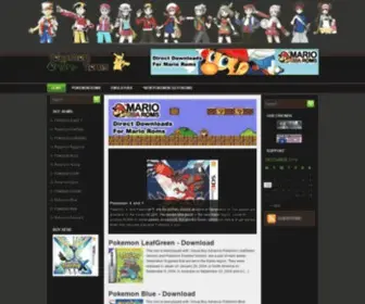 Pokemononlineroms.com(Pokemon Online Roms) Screenshot