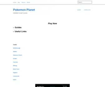 Pokemonplanet.net(Pokemon Planet) Screenshot