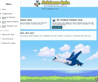 Pokemonquiz.net(Pokemonquiz) Screenshot