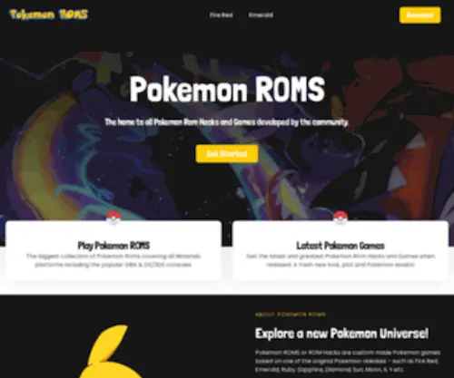 Pokemonroms.org(Pokemon Roms) Screenshot