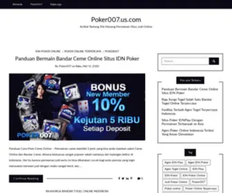 Poker007.us.com Screenshot