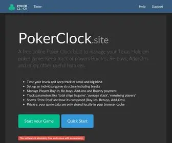 Pokerclock.site Screenshot