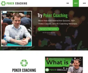 Pokercoaching.com Screenshot