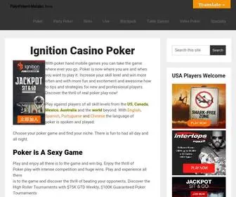 Pokerhandmobile.com Screenshot