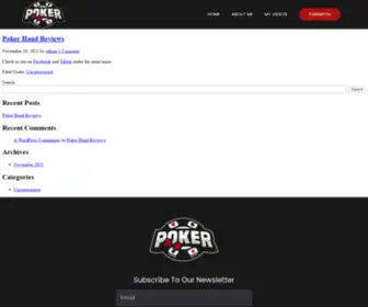 Pokerhandreviews.com(What would you do) Screenshot