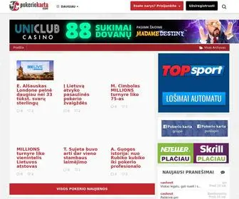 Pokeriokarta.com(Forumas) Screenshot