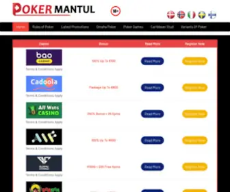 Pokermantul.org Screenshot