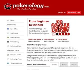Pokerology.com Screenshot