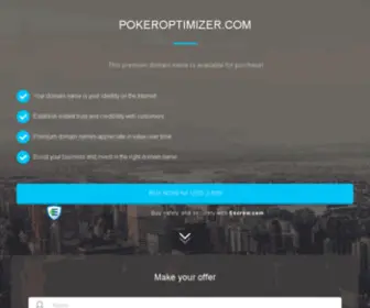 Pokeroptimizer.com Screenshot