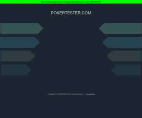 Pokertester.com(Sit and go) Screenshot