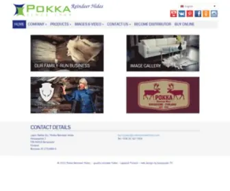 Pokkareindeerhides.com(Pokka Reindeer Hides) Screenshot