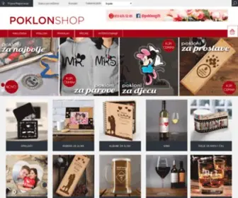 Poklonshop.com(Unikatni pokloni na jednom mestu) Screenshot