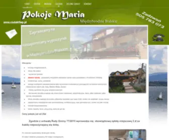 Pokoje-Maria.pl(Noclegi w Międzybrodziu) Screenshot