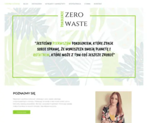Pokoleniezerowaste.pl(Strona główna) Screenshot