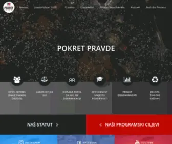 Pokretpravde.com(POKRET PRAVDE) Screenshot