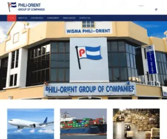 Pol-Group.com(PHILI-ORIENT GROUP Home) Screenshot